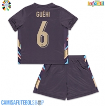 Camisa de time de futebol Inglaterra Marc Guehi #6 Replicas 2º Equipamento Infantil Europeu 2024 Manga Curta (+ Calças curtas)